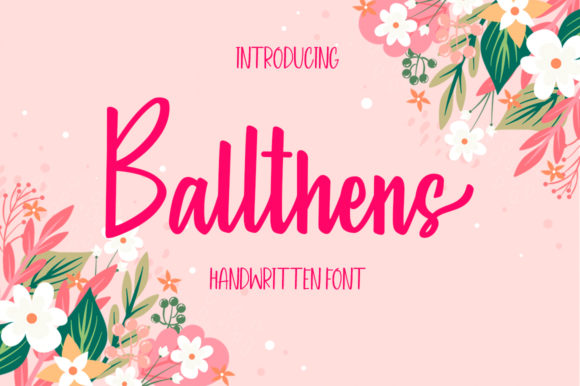 Ballthens: A Script Font for Modern Branding