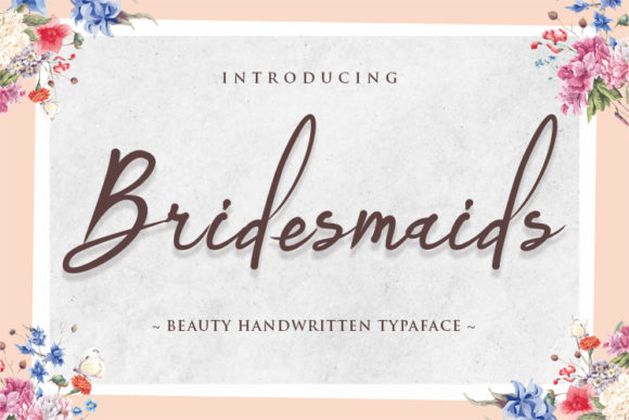 Bridemaids: A Timeless Handwritten Font for Branding