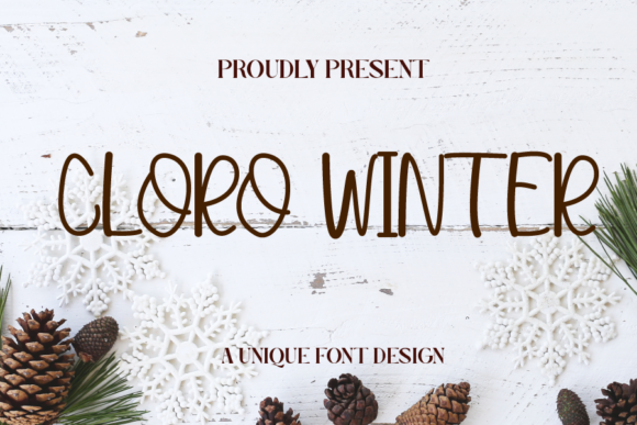 Cloro Winter: A Handwritten Font for Editorial Creativity