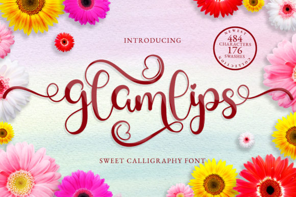 Glamlips: A Handwritten Font That Elevates Your Craft