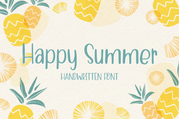 Happy Summer: A Playful Handwritten Font for Modern Branding