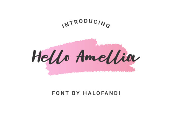 Hello Amellia: A Timeless Handwritten Font for Your Brand