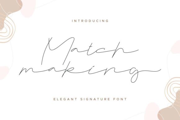 Matchmaking Font for Branding Projects