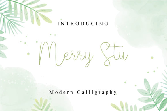 Merry Stu: A Delicate Handwritten Font for Creative Branding