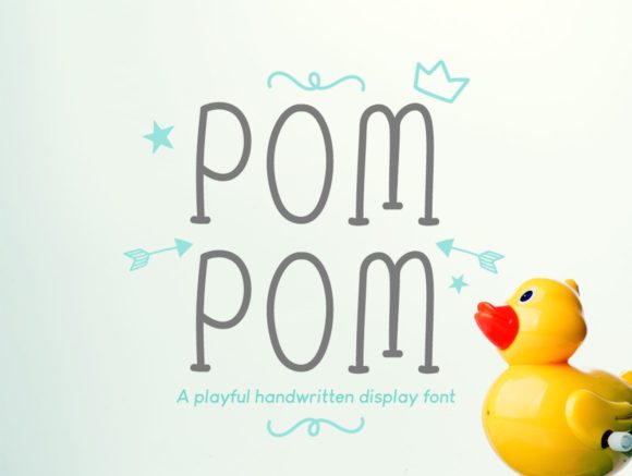 Pom Pom Font for Handmade Creations