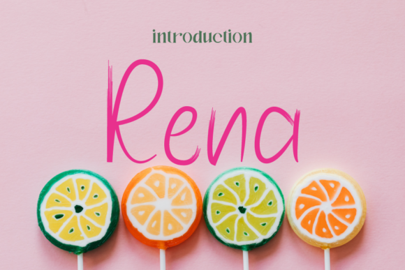 Rena: A Handwritten Font for Editorial Design