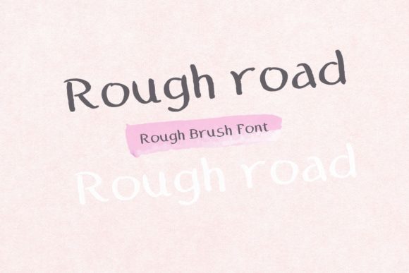 Rough Road Font for Business Branding