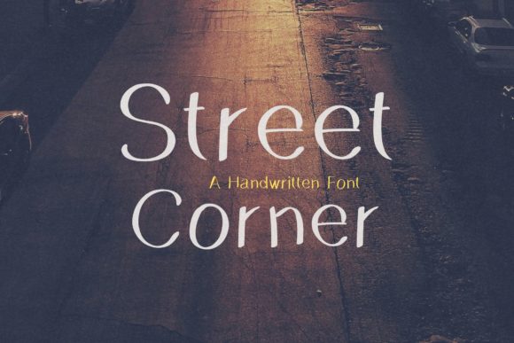 Street Corner Font for Engaging Visual Content