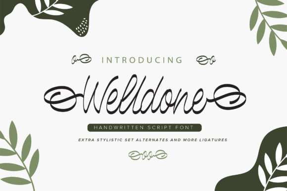 Welldone: A Script Font for Modern Branding